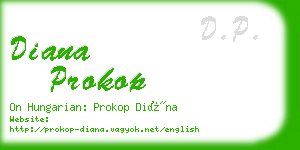 diana prokop business card